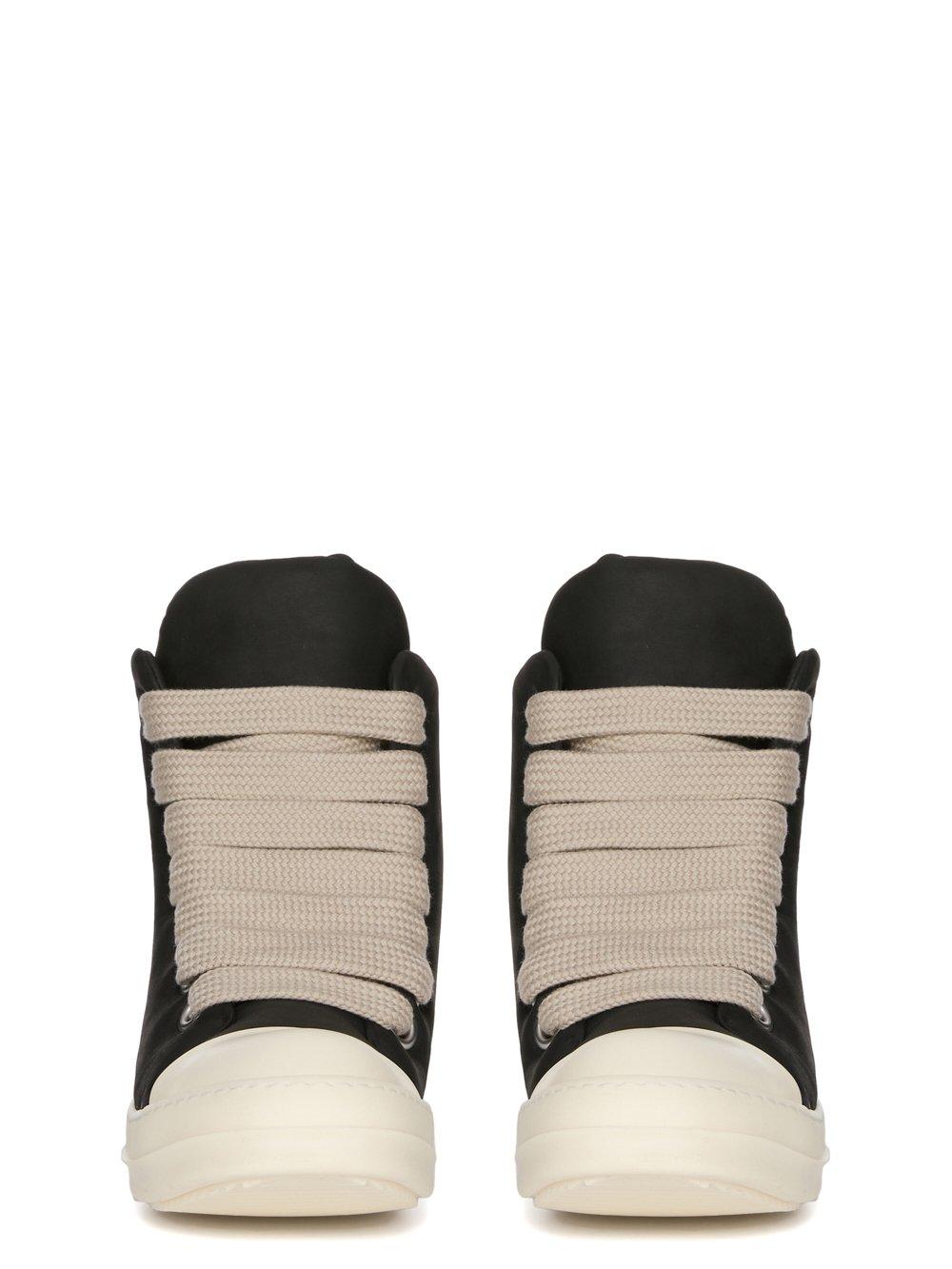 Rick Owens Porterville Runway Jumbo Laced High Sneakers Black / Milk