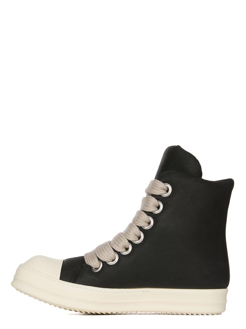 Rick Owens Porterville Runway Jumbo Laced High Sneakers Black / Milk