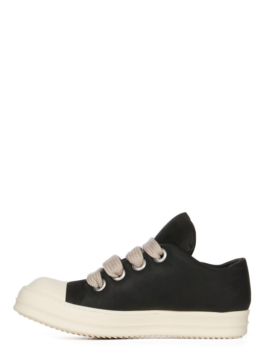 Rick Owens Porterville Runway Jumbo Laced Low Sneakers Black / Milk