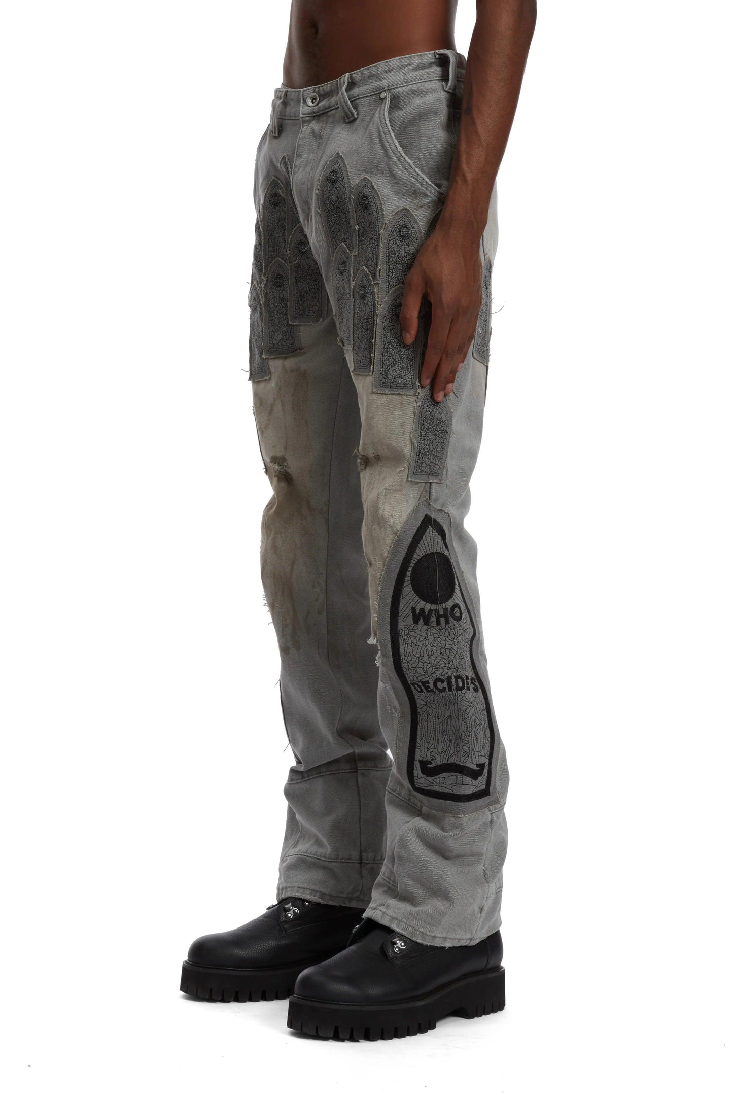 Who Decides War Patched Arch Pant Gray