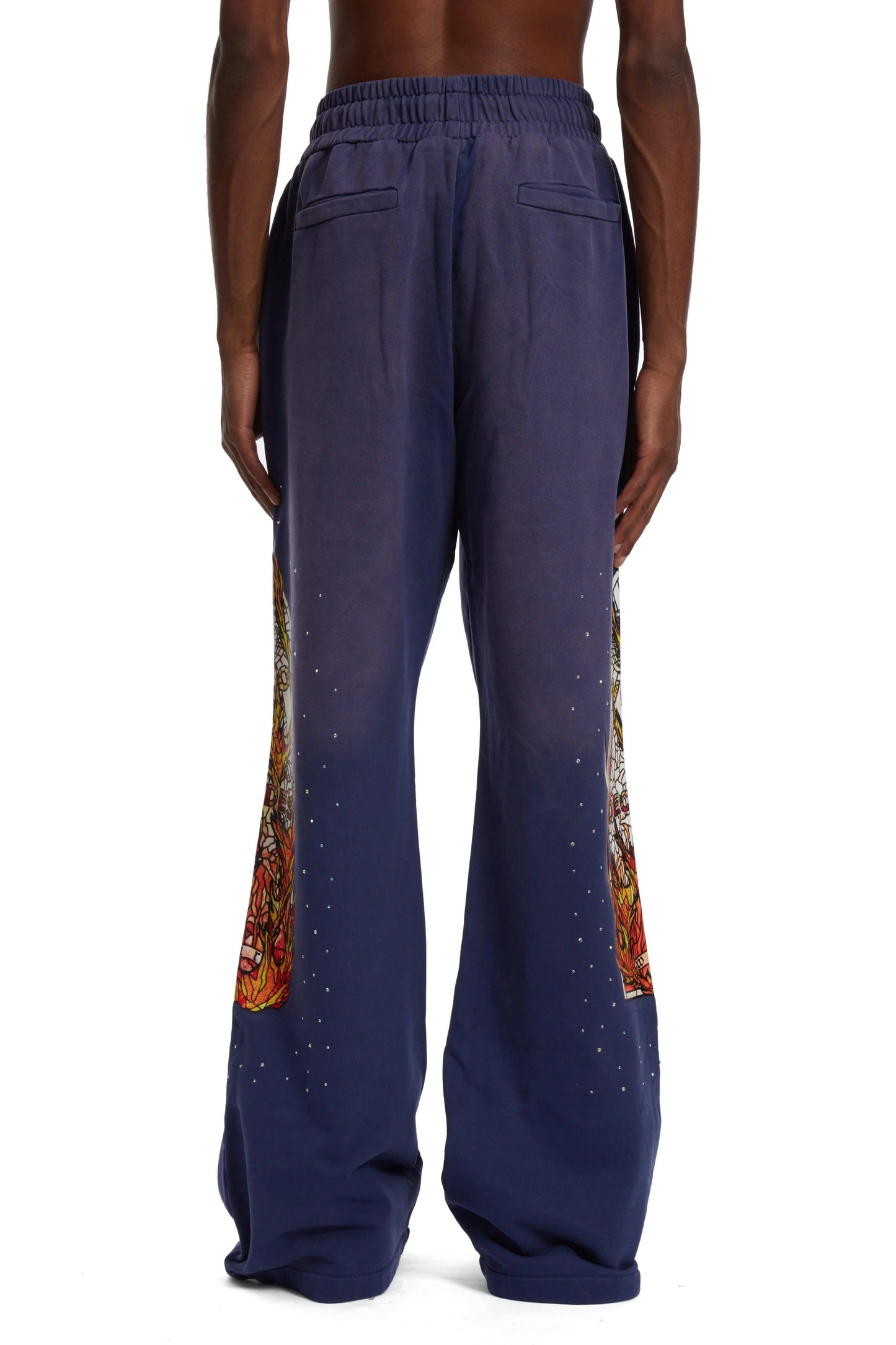 Who Decides War Flame Glass Lounge Pant Blue