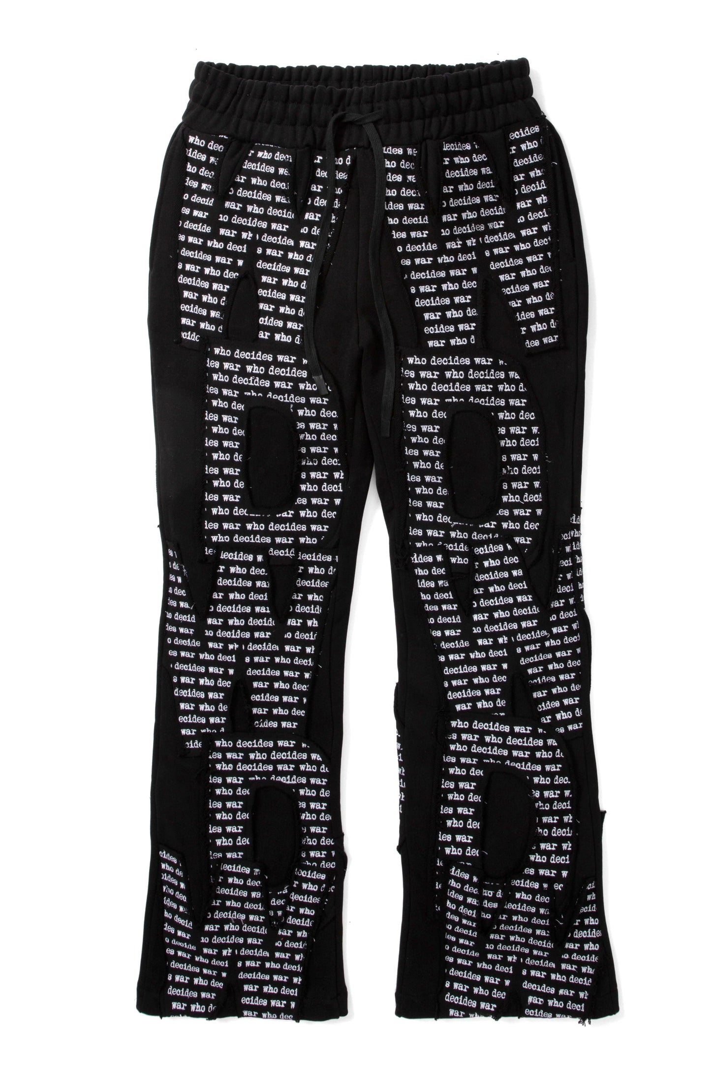 Who Decides War WDW Overlay Sweatpant Black