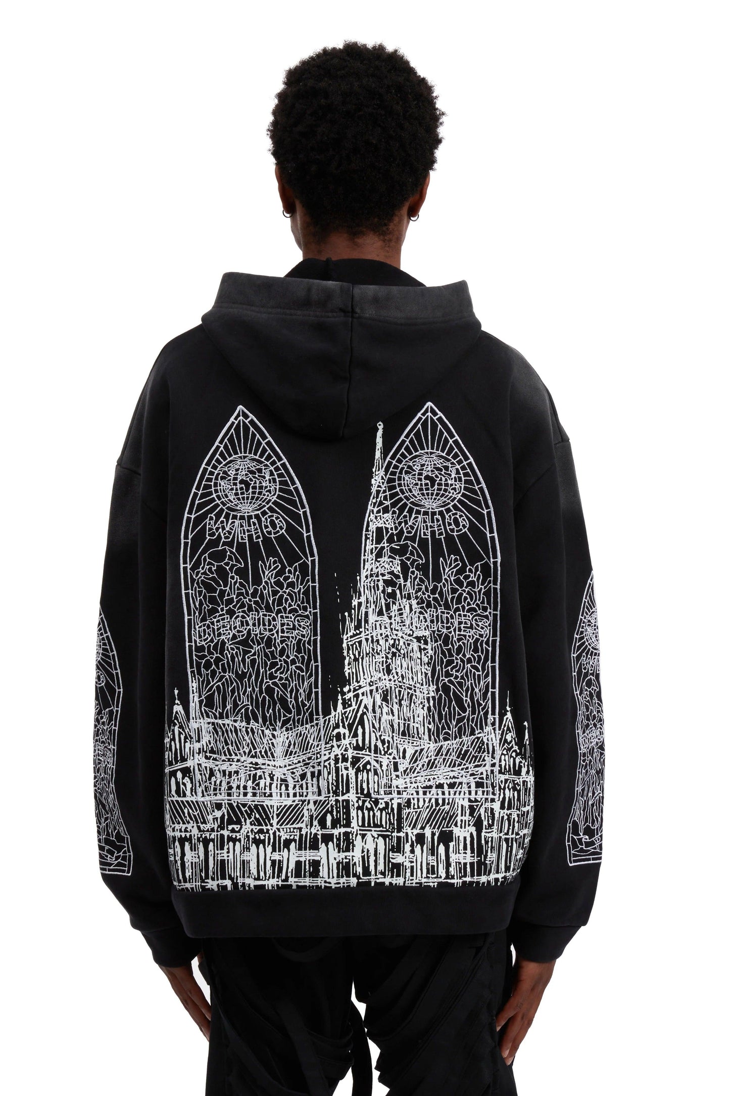 Who Decides War Cathedral Hooded Sweatshirt Black