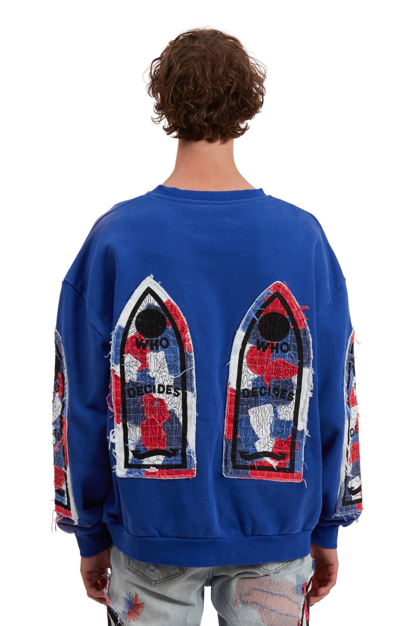 Who Decides War Glory Fabricated Pullover Blue