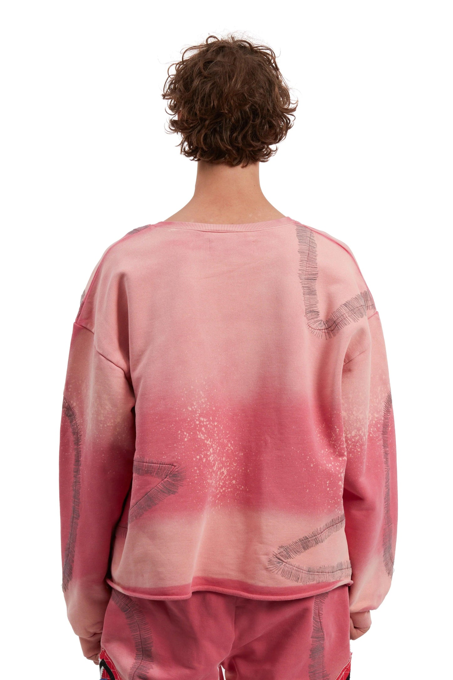 Who Decides War Windowed Pullover Pink