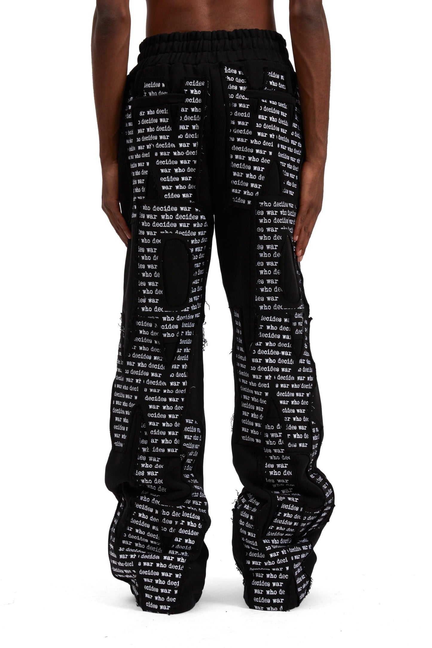 Who Decides War WDW Overlay Sweatpant Black