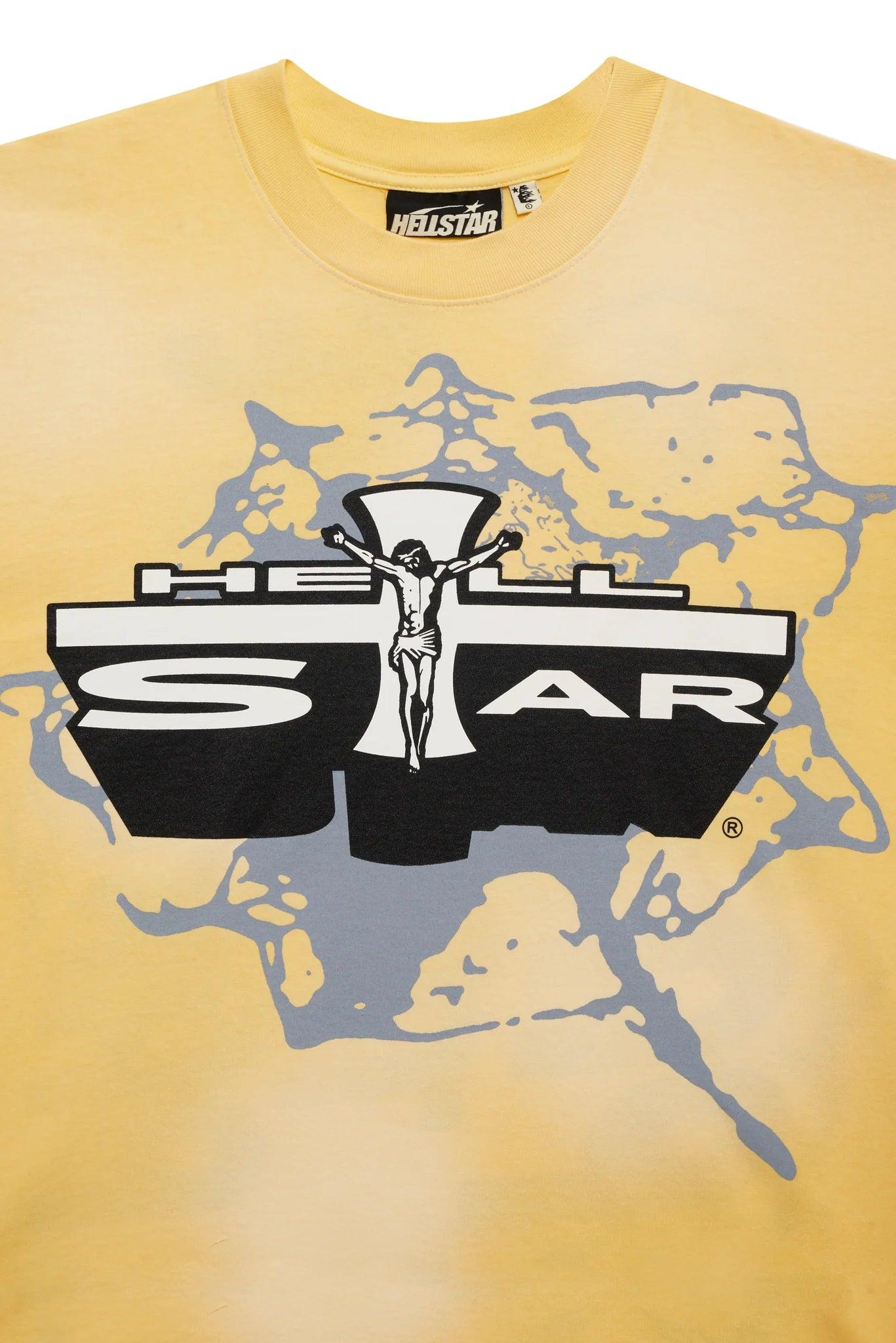 Hellstar Jesus T-Shirt Yellow