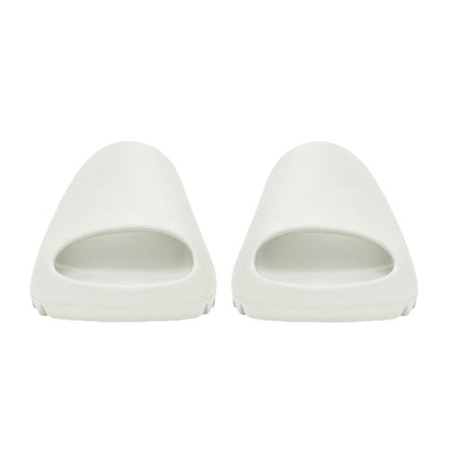 Pair of white slides on a white background