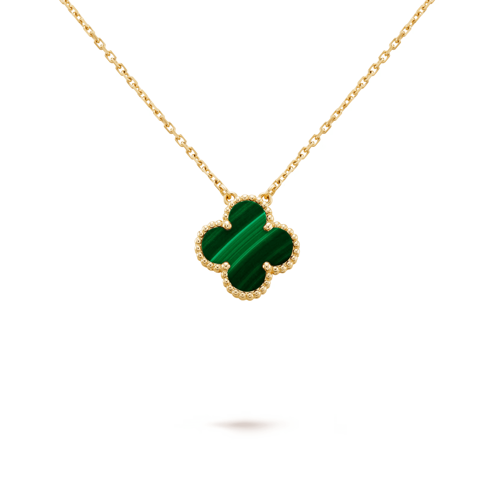 Van Cleef & Arpels Vintage Alhambra pendant 18K yellow gold, Malachite