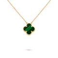 Van Cleef & Arpels Vintage Alhambra pendant 18K yellow gold, Malachite