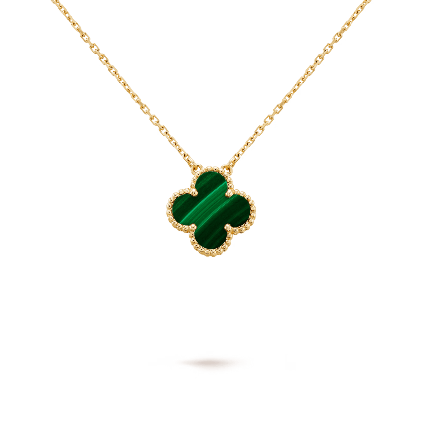 Van Cleef & Arpels Vintage Alhambra pendant 18K yellow gold, Malachite