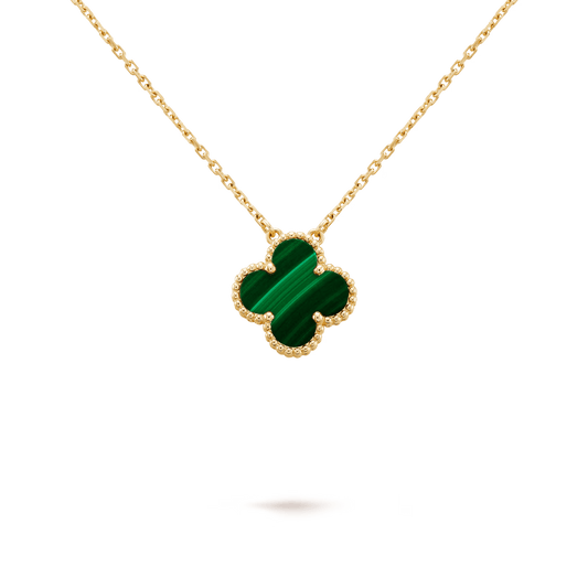 Van Cleef & Arpels Vintage Alhambra pendant 18K yellow gold, Malachite