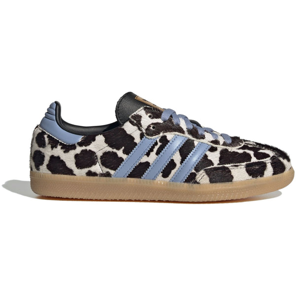 Adidas Samba OG Cow Print Chalk Blue (Women's) — side profile