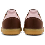 Brown Adidas sneaker with white laces on a white background - Image 4