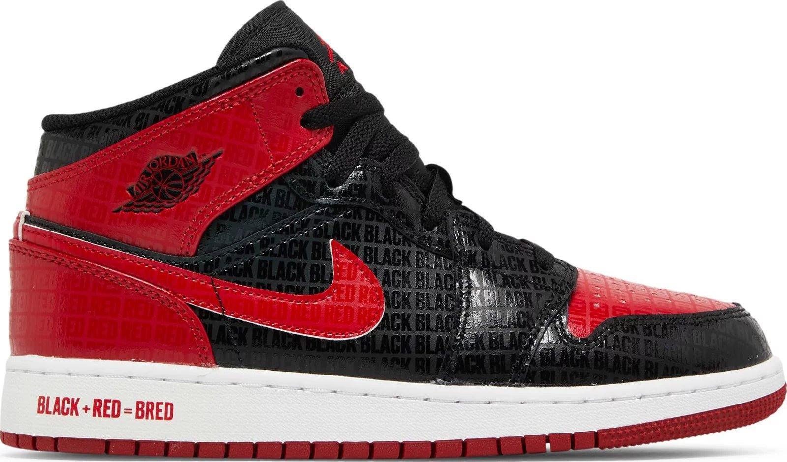 Air Jordan 1 Mid Bred Text - Supra Sneakers