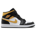 Air Jordan 1 Mid Bianco Pollen Nero (Bambini Scuola dell'infanzia)