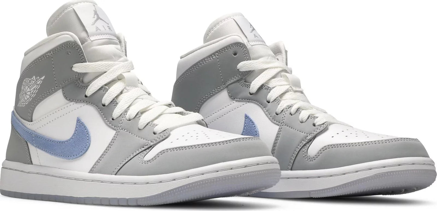 Air Jordan 1 Mid Wolf Grey Aluminum (W) - Paroissesaintefoy Sneakers Sale Online