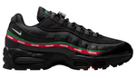 Black sneaker with red and green stripes on a white background - Image 1