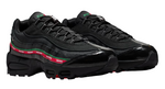 Black sneakers with a red and green stripe on a white background - Image 2