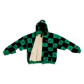 ANTI PROMO Zip Up Hoodie Green Black