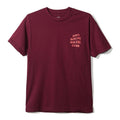 Anti Social Social Club T-shirt con logo - Borgogna