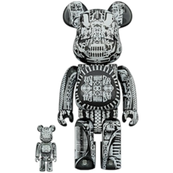 Bearbrick HR Giger 100% & 400% Set Black Chrome - Supra Sneakers
