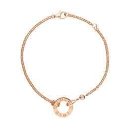 Bracciale Cartier Love, 18k Oro Rosa, 2 Diamanti