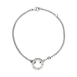 Bracciale Cartier Love, 18k Oro Bianco, 2 Diamanti