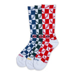 Chrome Hearts 3 Pack 99 Eyes Socks - Supra Sneakers - Image 1
