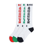 Chrome Hearts 3 Pack CH Logo Socks White - Image 1
