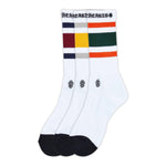 Chrome Hearts 3 Pack Sport Socks White - Supra Sneakers - Image 1