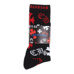 Chrome Hearts 3 Pack Stencil Socks - Supra Sneakers - Image 2