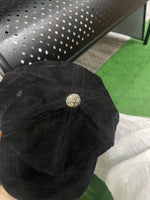 Chrome Hearts 5 Panel Suede Dagger Baseball Cap Black - Supra Sneakers - Image 5