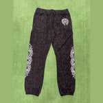 Chrome Hearts Cemetery Cross Sweatpants Black - Supra Sneakers - Image 4