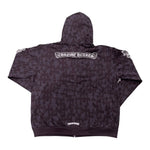 Chrome Hearts Cemetery Cross Zip-Up Hoodie Black - Supra Sneakers - Image 2