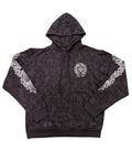 Chrome Hearts Felpa con Cappuccio con Croce Cimiteriale Nero