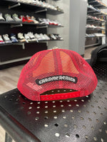 Chrome Hearts Cemetery Cross Trucker Hat Red / White - Supra Sneakers - Image 7