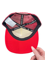 Chrome Hearts Cemetery Cross Trucker Hat Red / White - Supra Sneakers - Image 4