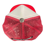 Chrome Hearts Cemetery Cross Trucker Hat Red / White - Supra Sneakers - Image 5