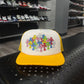 Chrome Hearts Cemetery Cross Trucker Hat Yellow & White - Paroissesaintefoy Sneakers Sale Online