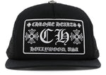 Chrome Hearts CH Hollywood Trucker Hat Black - Supra Sneakers - Image 1