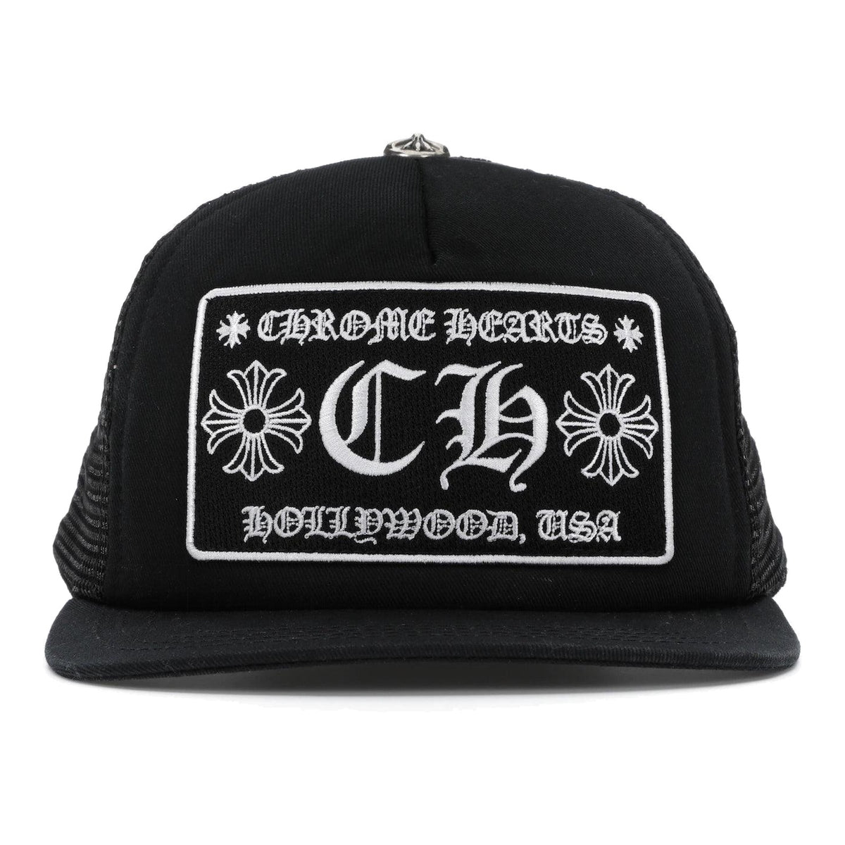 Chrome Hearts CH Hollywood Trucker Hat Black - Supra Sneakers