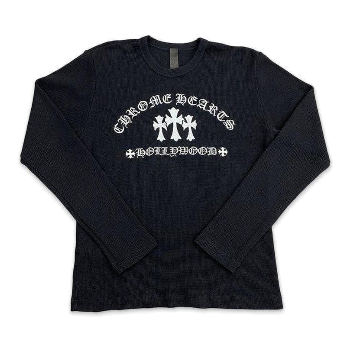 Chrome Hearts Hollywood Cross Thermal Crewneck Black - Supra Sneakers