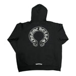 Chrome Hearts Horseshoe Floral Hoodie Black - Supra Sneakers - Image 4