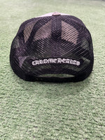 Chrome Hearts King Taco Camo Cross Trucker Hat Black / White - Supra Sneakers - Image 6