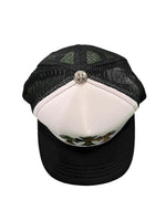 Chrome Hearts King Taco Camo Cross Trucker Hat Black / White - Supra Sneakers - Image 3