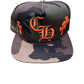 Chrome Hearts Leather Patches Snapback Hat Camo / Orange - Supra Sneakers