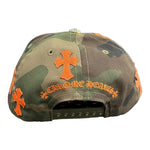 Chrome Hearts Leather Patches Snapback Hat Camo / Orange - Supra Sneakers - Image 2