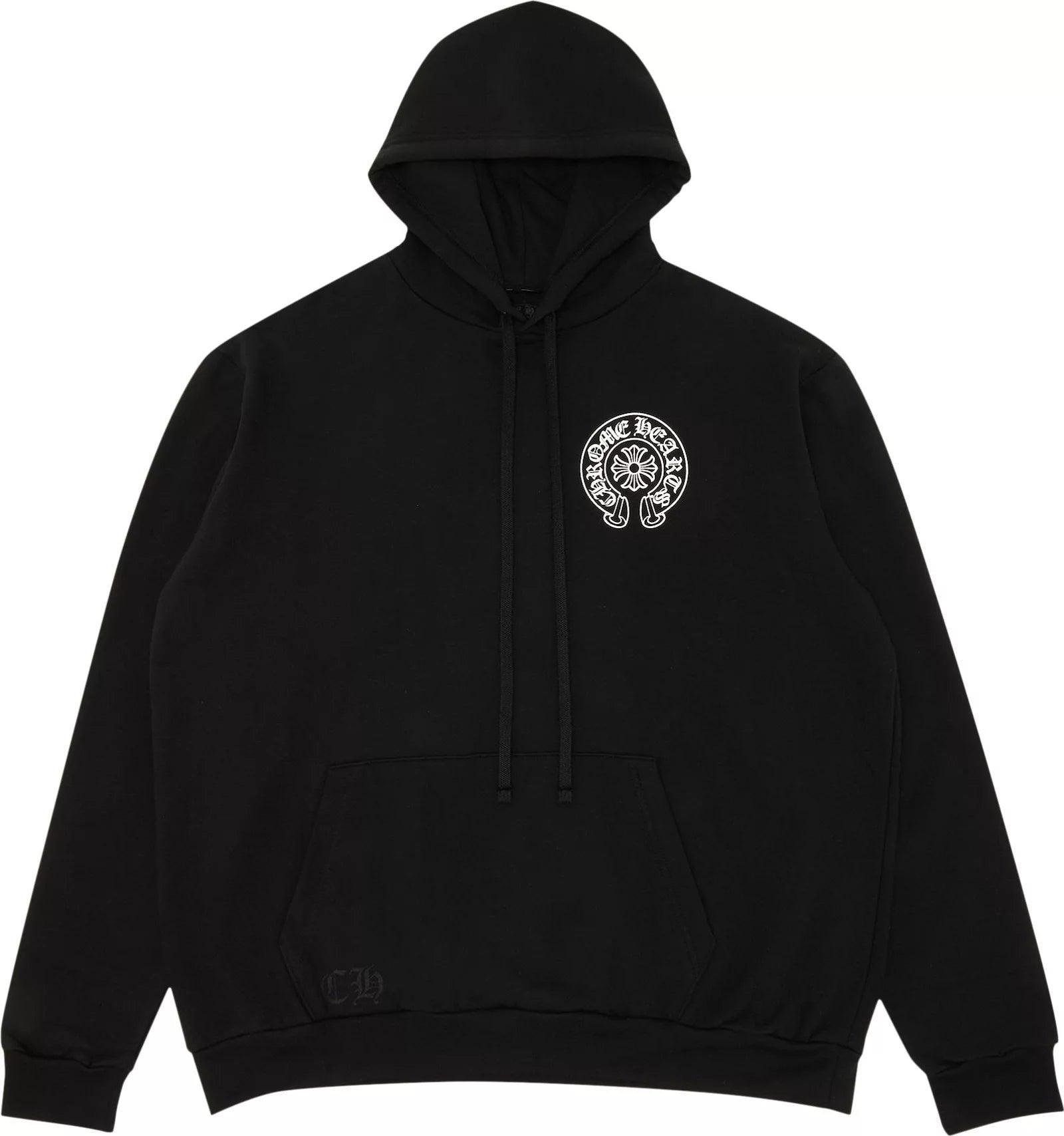 Chrome Hearts Los Angeles Horseshoe Hoodie Black-Supra Sneakers-$850.00