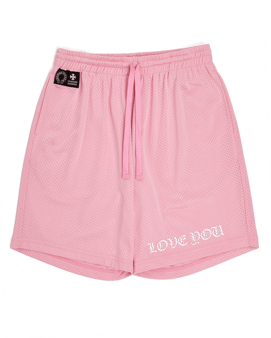 Chrome Hearts Love You Mesh Varsity Shorts Pink - Paroissesaintefoy Sneakers Sale Online
